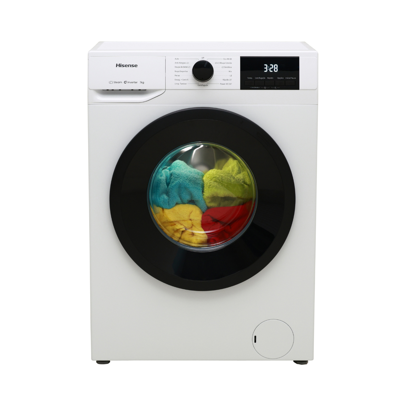 MÁQUINA DE LAVAR ROUPA HISENSE WF1G7021BW BRANCA 7KGS